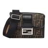 Bolsa Transversal Poliéster Baguete Masculina Marrom 7VA649-ALWK-F0L3T