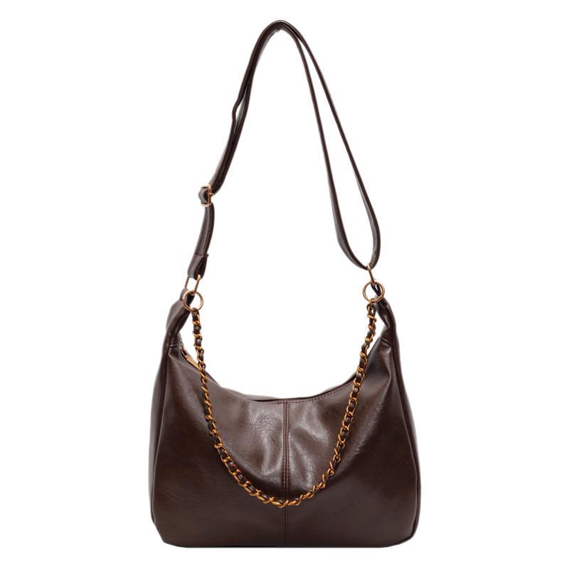 Large-capacity Retro Bag Women's Autumn and Winter Leisure 2025 New Niche Design Chain Messenger Bag Commuter Tote Bag