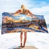 Extra Large Beach Towels Winter Trees Microfiber Beach Towels Summer Quick Dry Absorbent Sand Resistant Swim Pool Towel Blanket