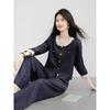 Xin Fei Yu Women's Elegant Denim-Look Two-Piece Set