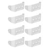 4/8 Pezzi Staffa Pluviale in Lega di Alluminio Verniciata a Polvere Staffe a Muro Cinghie Pluviali Clip per Tubo Pluviale 2 x 3 Pollici Staffa Nascosta