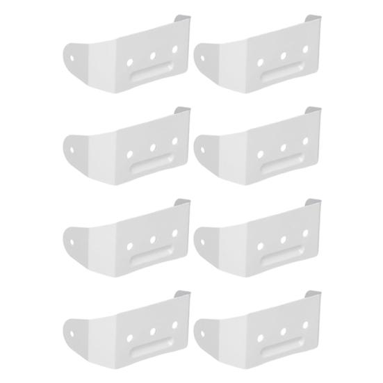 4/8 Pezzi Staffa Pluviale in Lega di Alluminio Verniciata a Polvere Staffe a Muro Cinghie Pluviali Clip per Tubo Pluviale 2 x 3 Pollici Staffa Nascosta