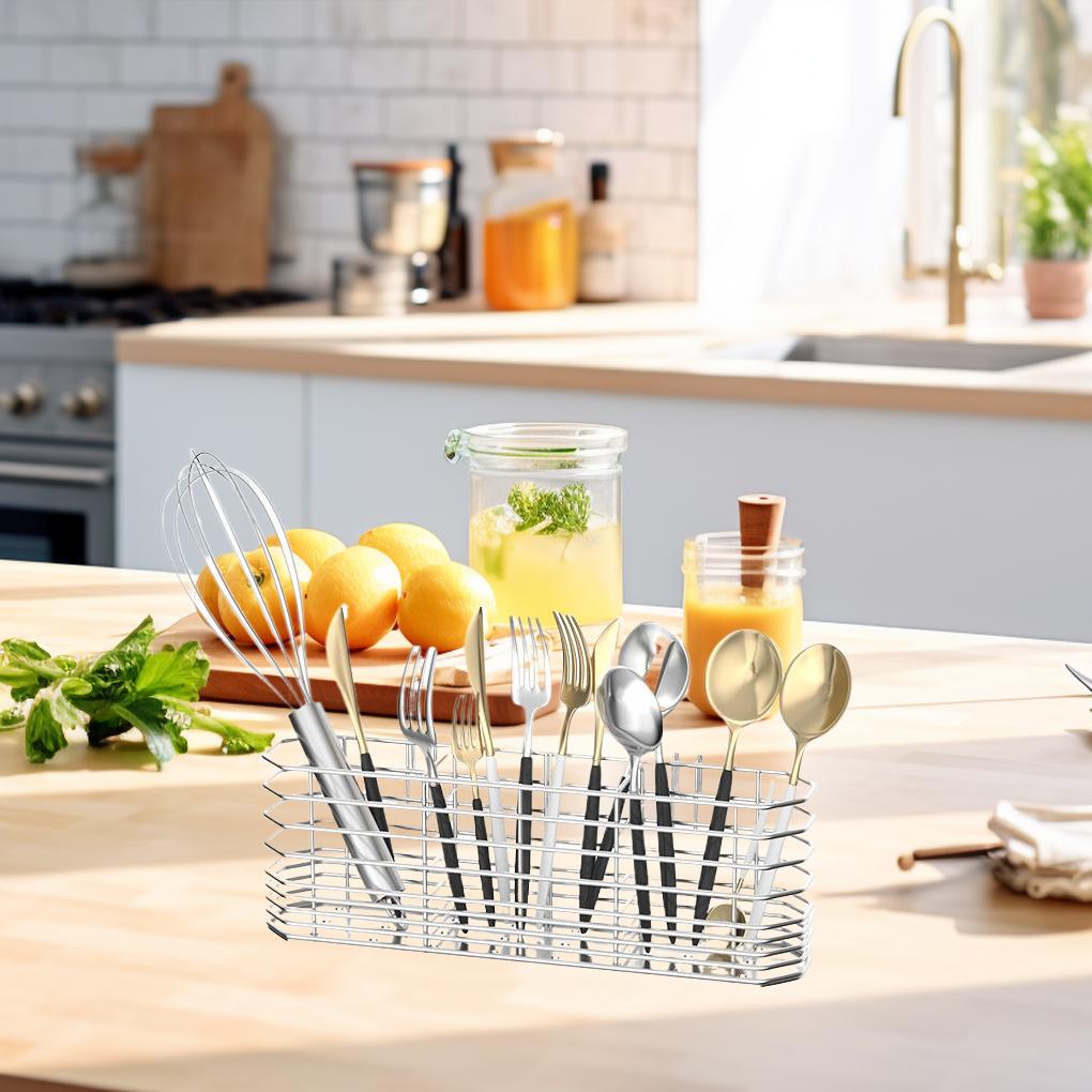 Quick Drying Drainage Rack Sturdy And Rust-Proof Kitchen Organizer Sink Countertop Organizer