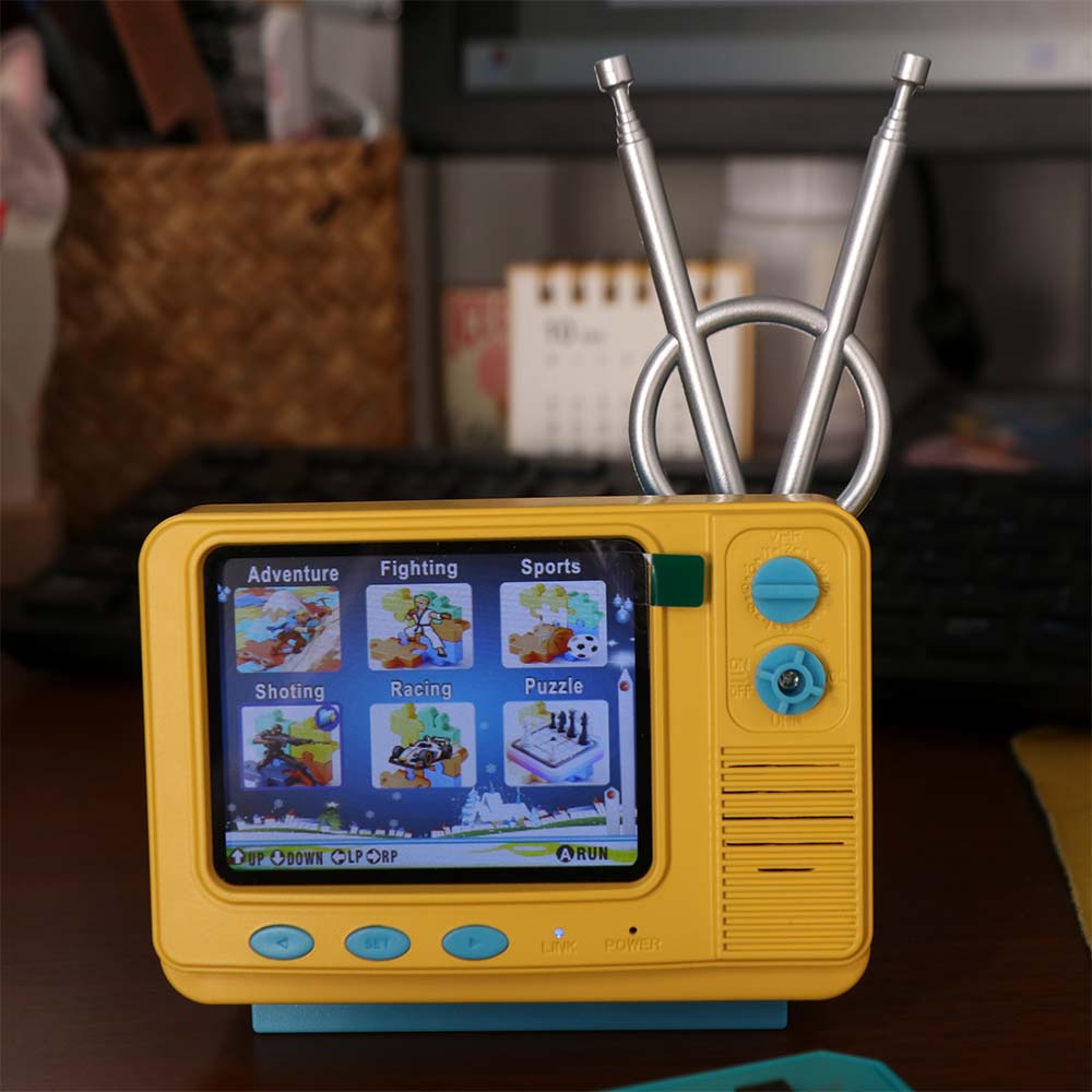 Built-in 339 Games Retro Bookshelf TV Console Wireless Controllers Handheld TV Game Kids Gift