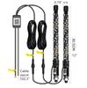 12V RGB LED Whip Lights 1FT Pair with Remote APP Control ATV UTV Off-Road