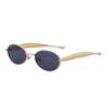Oval Small Frame Sunglasses Women For Men  Vintage Sun Glasses Luxury Brand Designer Punk Popular Metal Shades Uv400