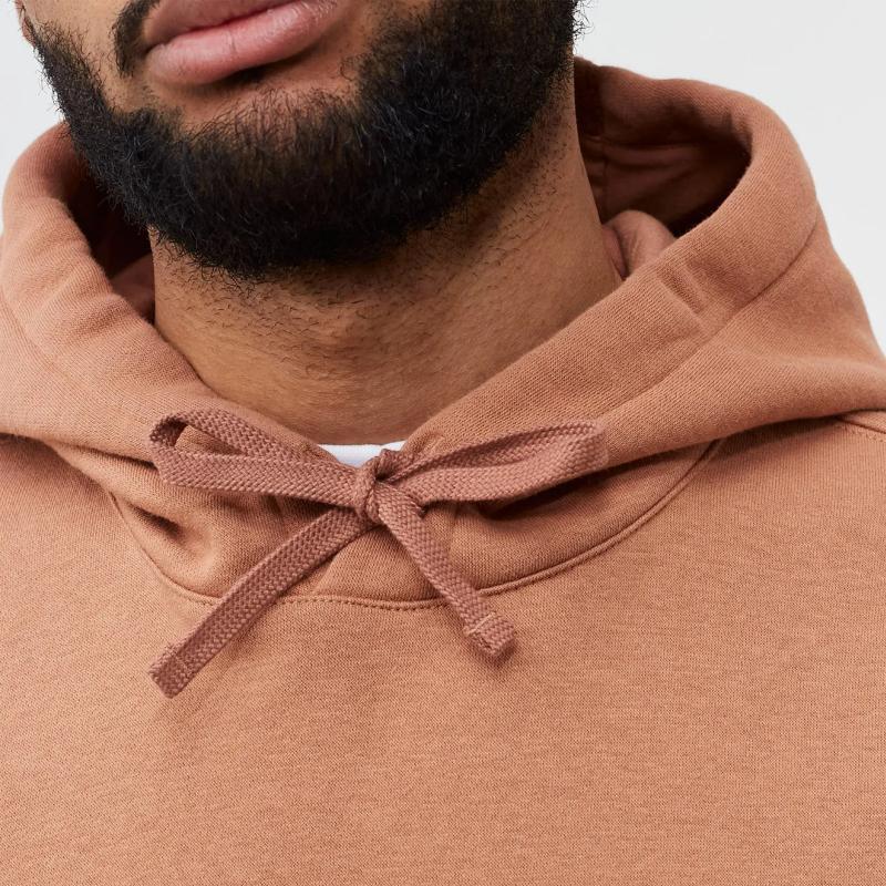 Nike Logo Pattern Hooded Long Sleeve Sweatshirt Men sweatshirt Brown BV2654-215