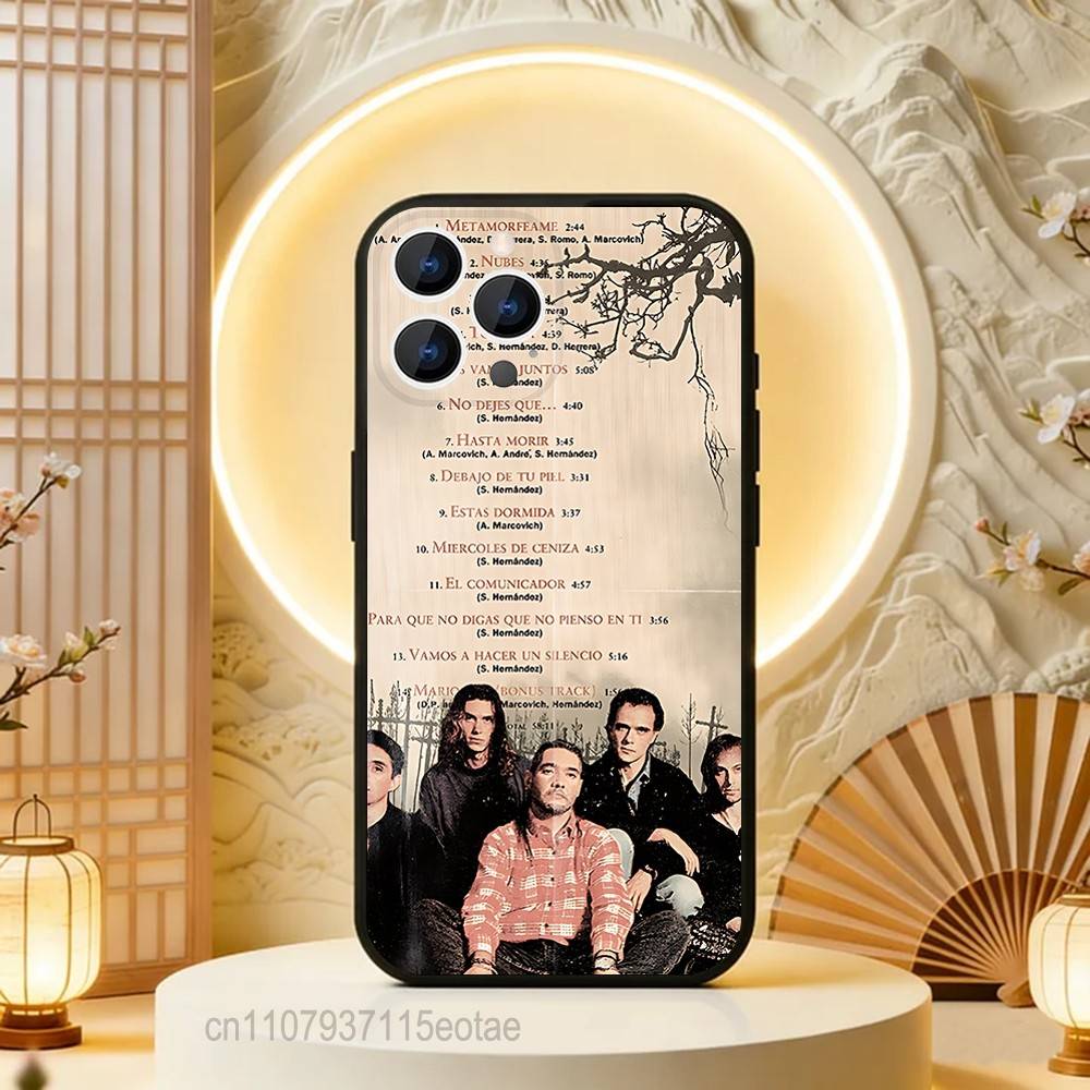 Caifanes El Nervio del Volcan  Phone Case Silicone Soft For IPhone 16,17,15,11,13,12,14,Mini,Pro,Max,Plus,Air,E Black iPhone13mini