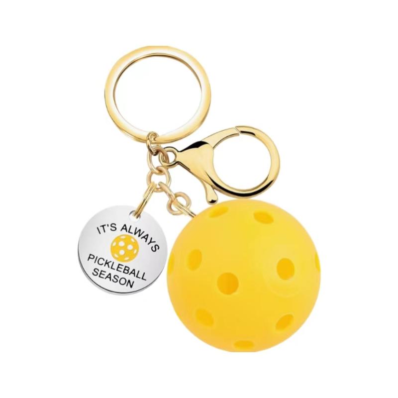 Pickleball Bag Tag Keyring Pickball Pendant For Party Hoilday Handbag Birthday Gift Car Keychain Accessories For Sports Lovers