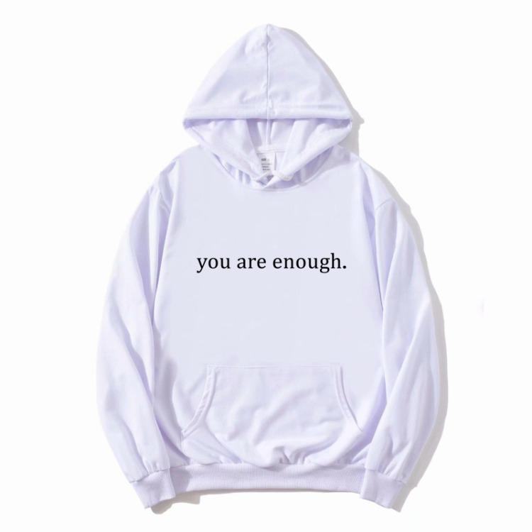 Ladies Oversize Hooded Pullover Women Plush Hoodie Abstract Letter Print Long Sleeve Couple Hoodie with Pocket Drawstring
