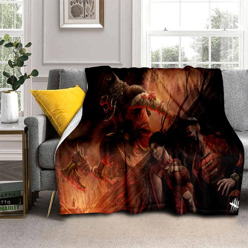 Dark Fantasy Magic Shower Curtain Blanket Suitable For All Seasons Home Decor Digital Printing Machine Washable Outdoor Plush Blanket