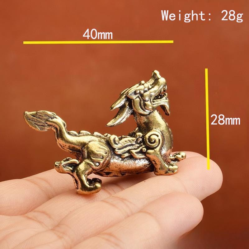 XITAO Figurine Soldați Curajoși din Alamă Vintage Cupru Pur Lucrat Manual Animal de Companie pentru Ceai Decor Versatil pentru Casă și Mașină HJF0622