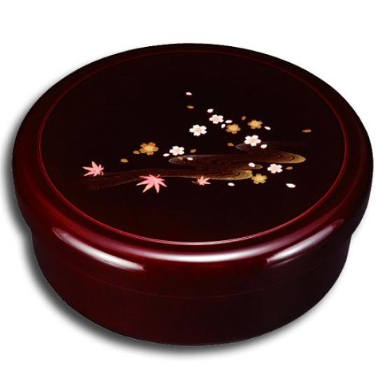 

Кишу лаковый дюймовый чайный сундучок Tame Miyabi Shunju 10,5