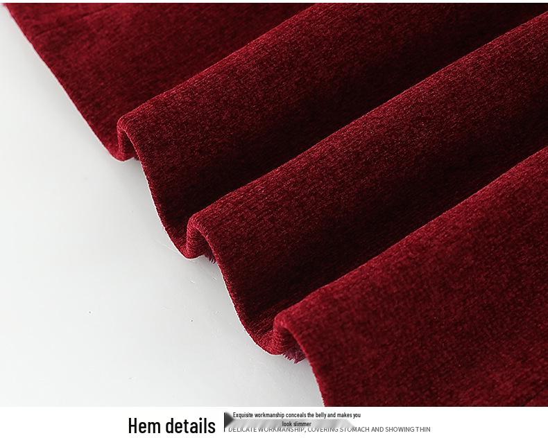 2025 Embroidered Woolen Coat for Elderly Women (Aged 60-80) - Plus Velvet Winter Style