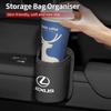 Interior Stickers Car Seatback Water Cup Box Leather Mug Drinks Storage Bag Accessories For Lexus UX250h RX450h CT200h RX400h NX