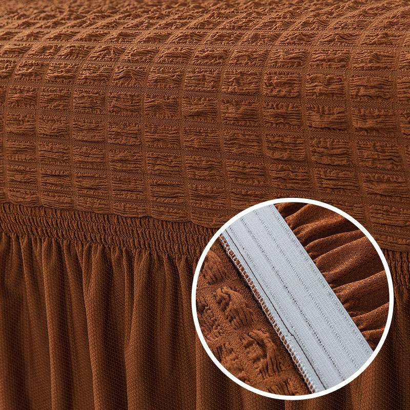 Luxury Jacquard Sofa Cover With Skirt European Sectional Couch Sofa Covers For Living Room Armchair Sofa Covers Elastic Stretch