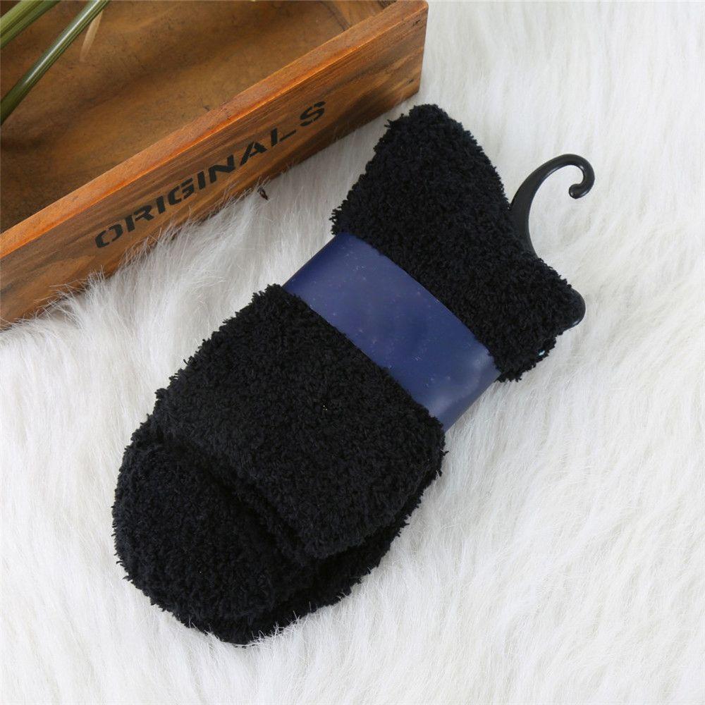 7 Colors Home Warm Men Women Cashmere Fluffy Socks Floor Bed Sleep