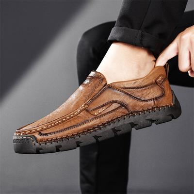 Herren Freizeit Schuhe Loafer Sneaker 2025 Neu Handgemacht Retro Freizeit Flache Loafer Schuhe Zapatos Casuales Hombres Herren Schuhe