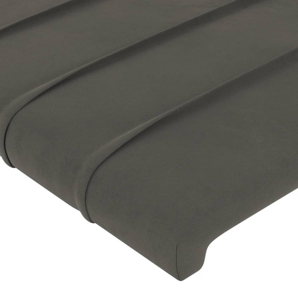 Vidaxl Bed Headboard, Dark Grey, 90X5X78/88 Cm, Velvet