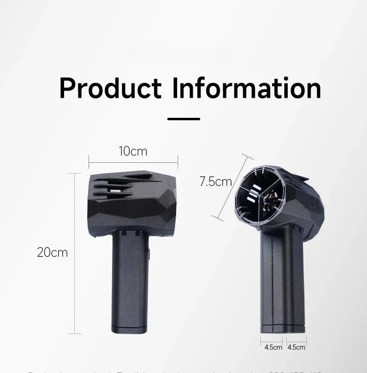 1.5kg/s 350km/h Car Violent Blower Powerful Electric Air Blower Brushless Motor Thrust Electric Air Duster for Car