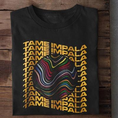 New Rare Tame Impala Unisex Shirt Short Sleeve Black S-4XL T-Shirt BL1890