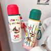 New Cartoon Stylish Thermos Drinking Cup Girls Advanced Sense Steel Cup Portable Water Cup Double Drink with Tea Glass Cup Mug
