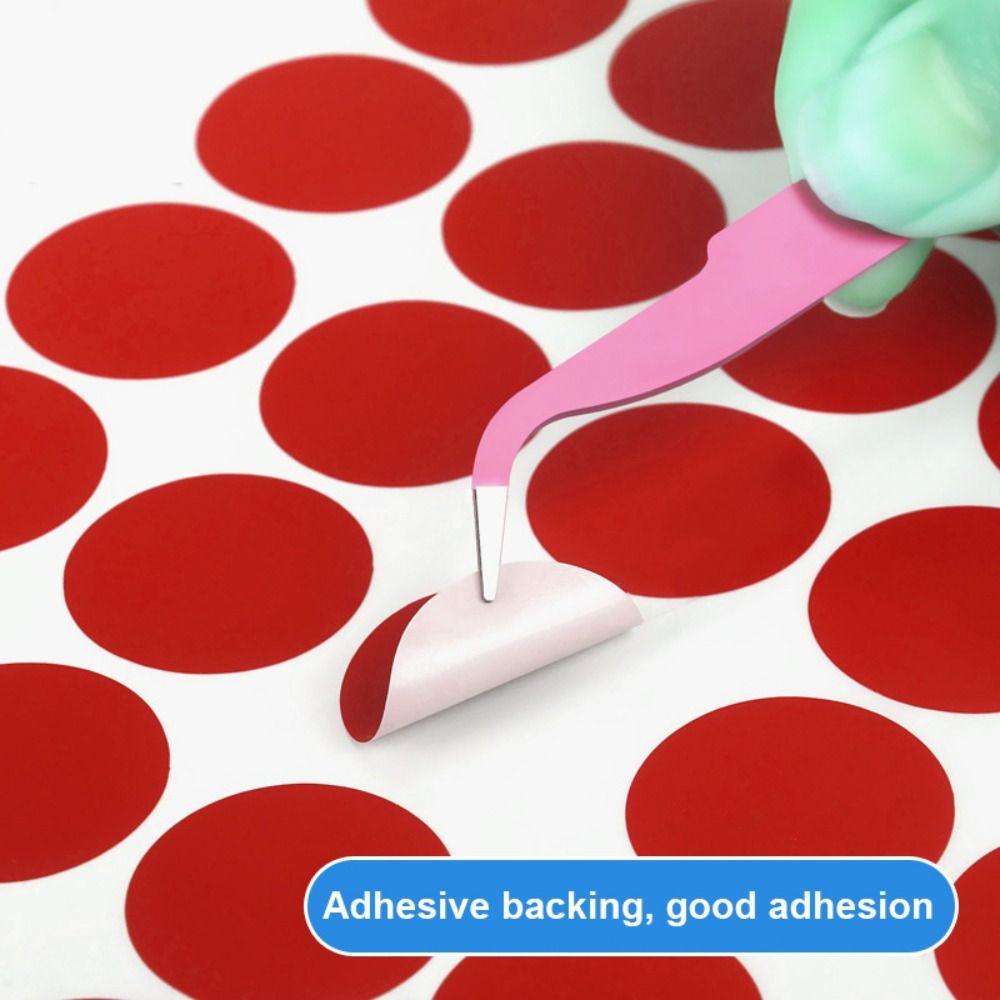 10Sheets Writable Material Dot Adhesive Stickers Self-Adhesive Round Classification Markers 19MM Tag Sticker Handwritten Labels