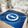 Brighton & Hove Albion Football Design Crystal Velvet Carpet Cozy Non?Slip Printed Rug For Bedroom Living Room Entrance
