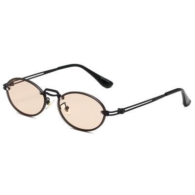 Trend Oval Sunglasses Women Light Luxury Brand Designer Punk Gold Metal Frame Fashion Sunglasses Uv Protection Lentes De Sol