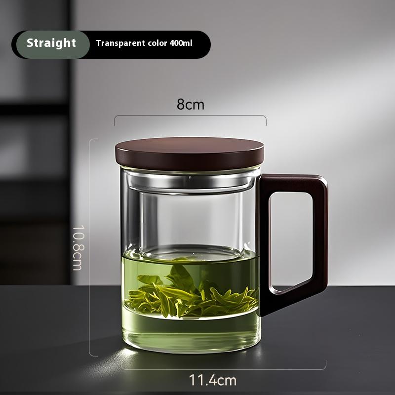 Gianxi Glass Tea Cup Tea Separationcup Personal Office With Handle Household High Temperature Resistance Scented Tea Water Cup