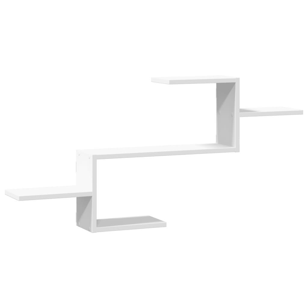 Wall Shelf White 104 x 15 x 49 cm Engineered Wood