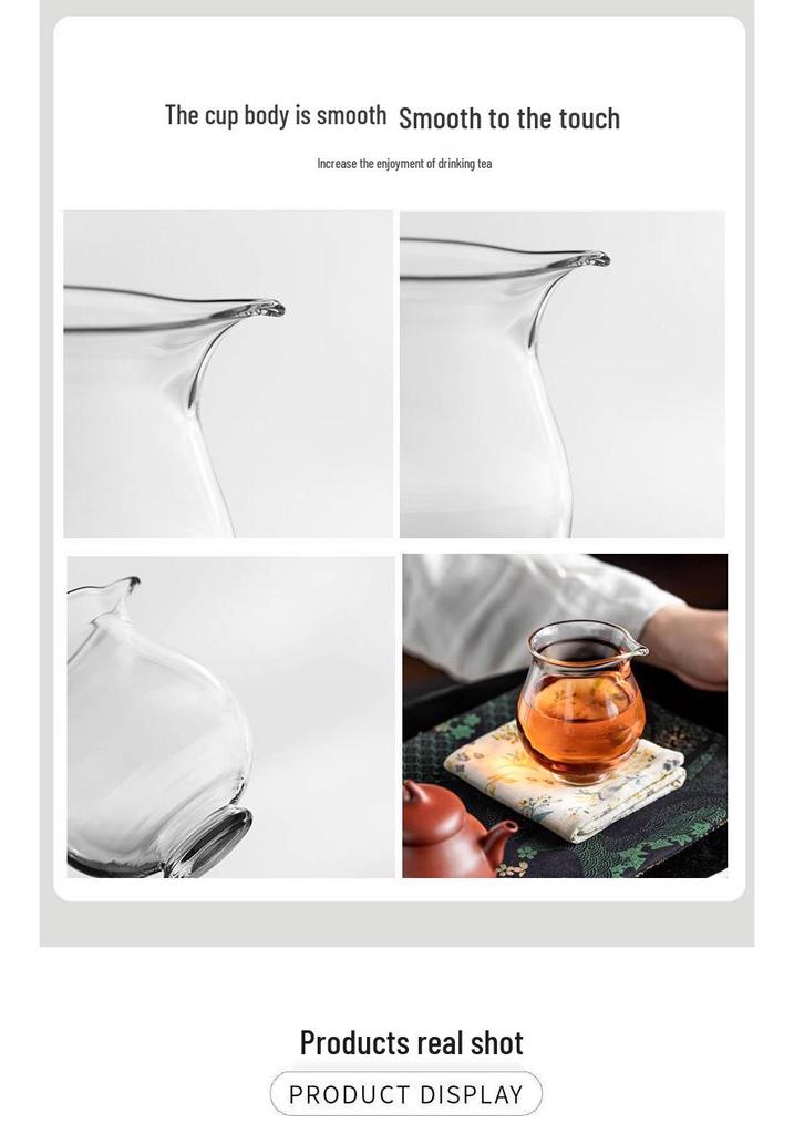 Heat-Resistant Borosilicate Glass Gongdao Tea Cup