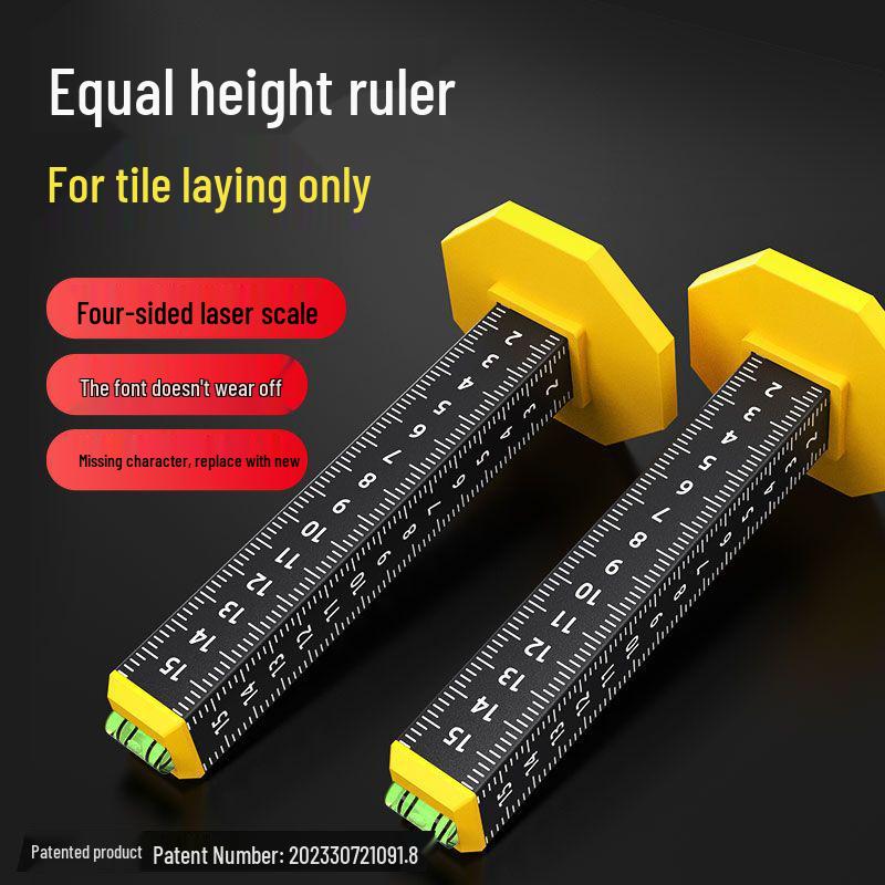 Régua de Nivelamento a Laser de Precisão de Quatro Lados à Prova de Queda para Assentamento de Tijolos