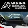 Warning On Board Camera Recording Car Styling Stickers Auto Windows Decals Decor