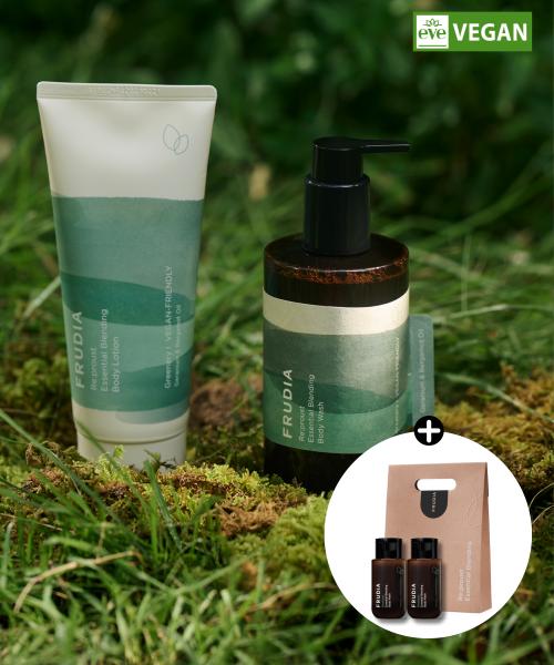 100% Aroma Scent Refrust Body Wash 300ml & Body Lotion 200ml Set (+ Gift Box & 2 Mini Body Washes) Oh my