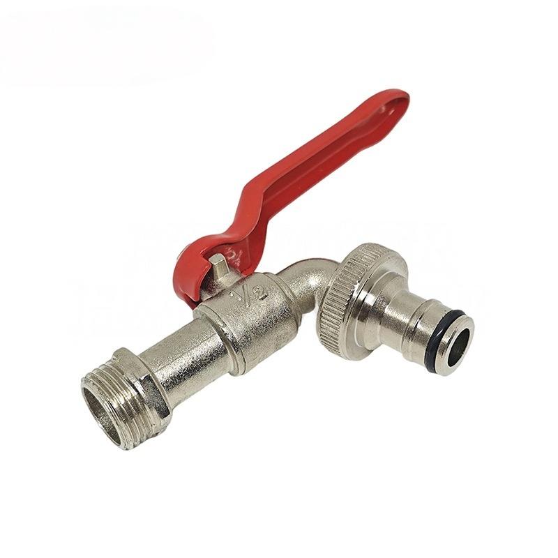 

1Pcs Balcony Outdoor Faucet Garden Accessories Industrial And Home Irrigation Zinc Alloy Garden Bibcocks One size
