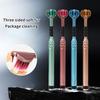 Soft Bristle 3D Triple Head Toothbrush For Adults With Tongue Scraper Home Care Manual Brush