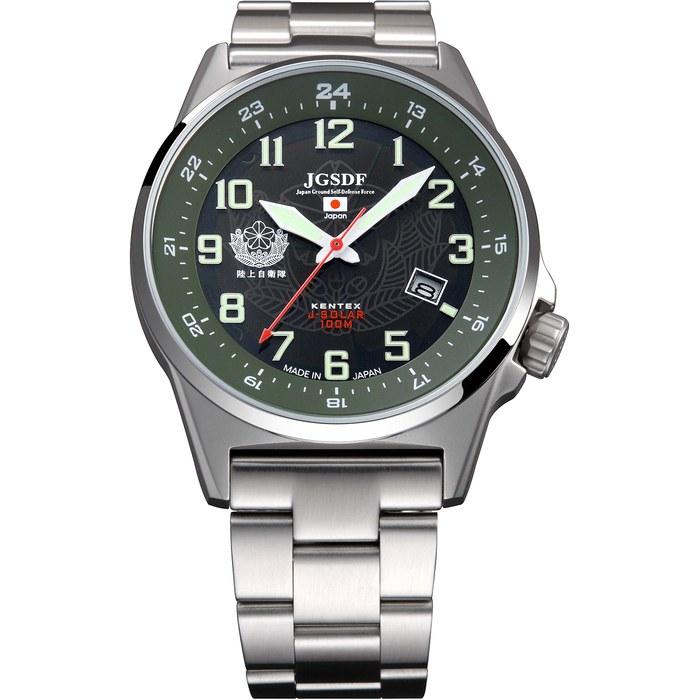 [Kentex] JSDF Standard Solar Watch – Land Self-Defense Force Model S715M-04 – Men's – Green Dial