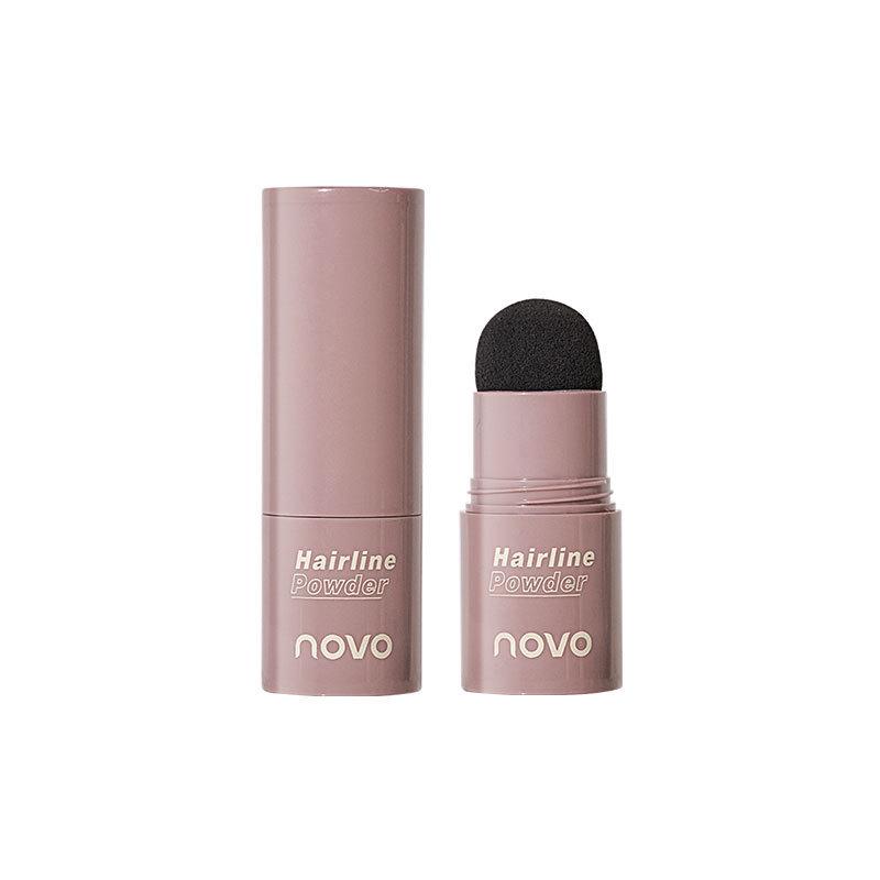 NOVO5865 Hairline Powder: Sweat-Resistant Formula to Conceal Hair Gaps and High Forehead, Enhance Temple Shadows