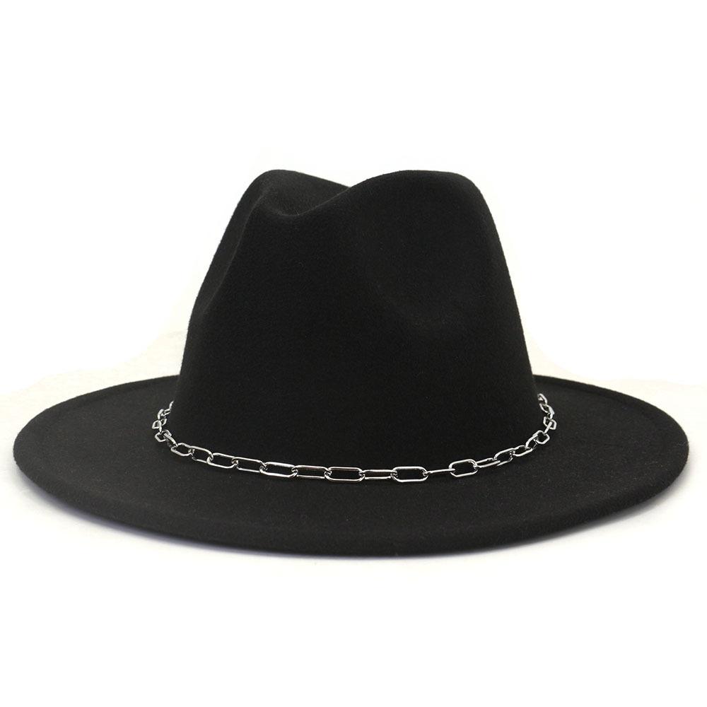 Kapelusze damskie nowa jesienno-zimowa filcowe kapelusze fedora mężczyźni Panama kościół czapka jazzowa dekoracje ślubne kapelusze sukienka pamelas para bodas