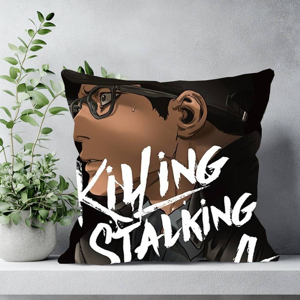 Korean Manga Killing Stalking Vintage Pillow Case Sofa Cushion Cover Room Home Decoration