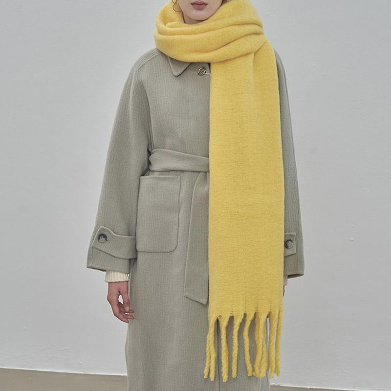 Women Men Knitted Winter Retro Plaid Scarf Imitation Cashmere Pashmina Warm Scarve Pareo Foulard Male Mujer Wrap Shawl Unisex