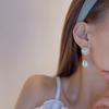1 Pair Stud earrings retro French water drop simulation pearl earrings Jewelry Gift