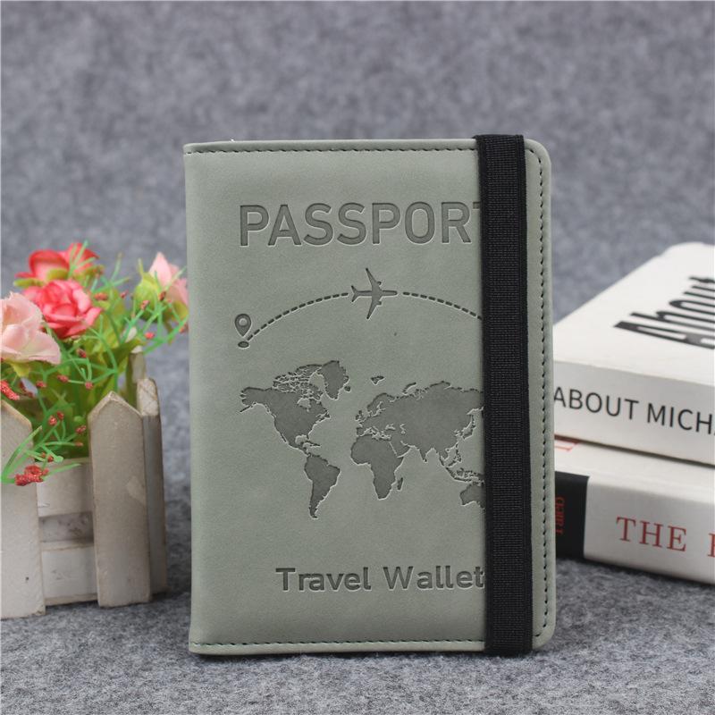 Designer Personalisierter Kartenhalter Reisedokumentenhalter für Reisen Geschäft Elastisches Band Passhülle