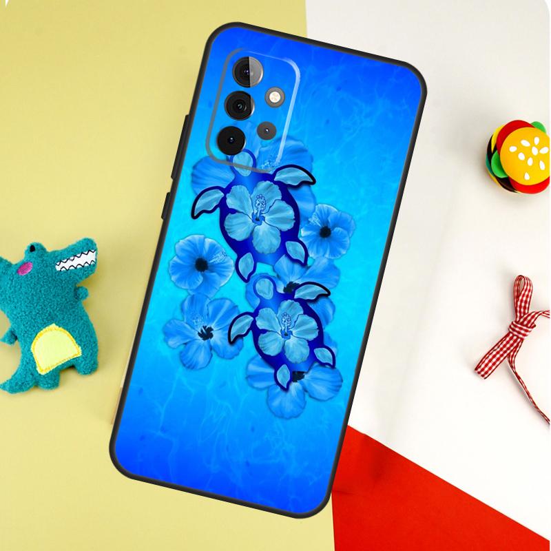 Hibiscus Retro Hawaiian Flower For Samsung Galaxy A53 A33 A13 A54 A34 A14 A55 A35 A15 A05 A06 A16 A22 A32 A52 Phone Case