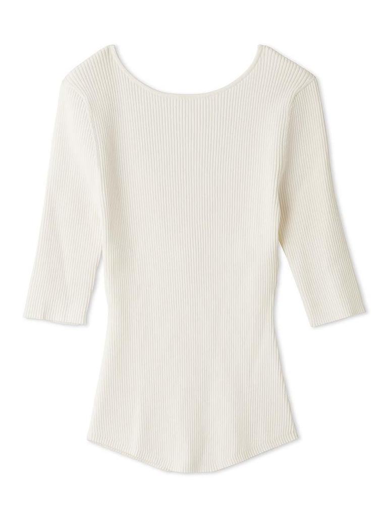 Back Design Knit Pullover [Snidel]