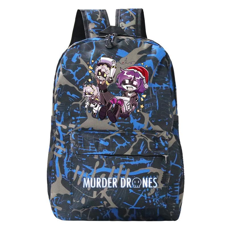 Anime Murder Drones Peripheral Fashion Children's Backpack Large Capacity Load Reduction Student Leisure School Bag