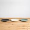 Shigaraki Ware by Meizan, TEIBAN WARE Rim Plate, Medium, 18cm Diameter, Microwave and Dishwasher Safe (light Celadon)