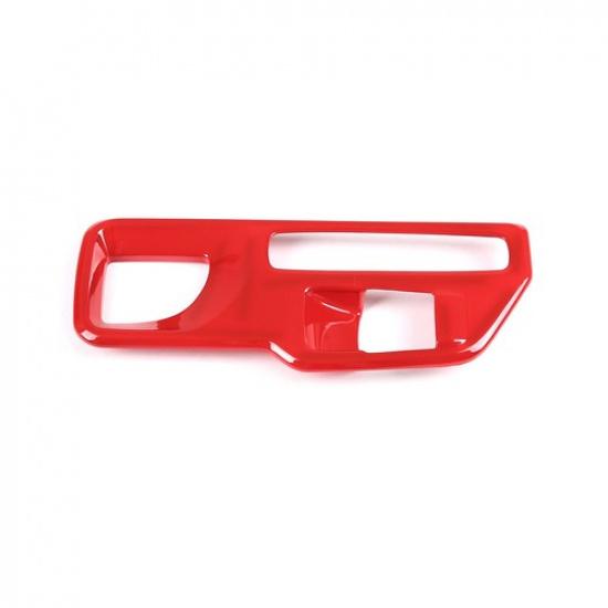 ABS Red Car Central Control Gear Panel Frame Trim Cover For GR Supra A90 -22