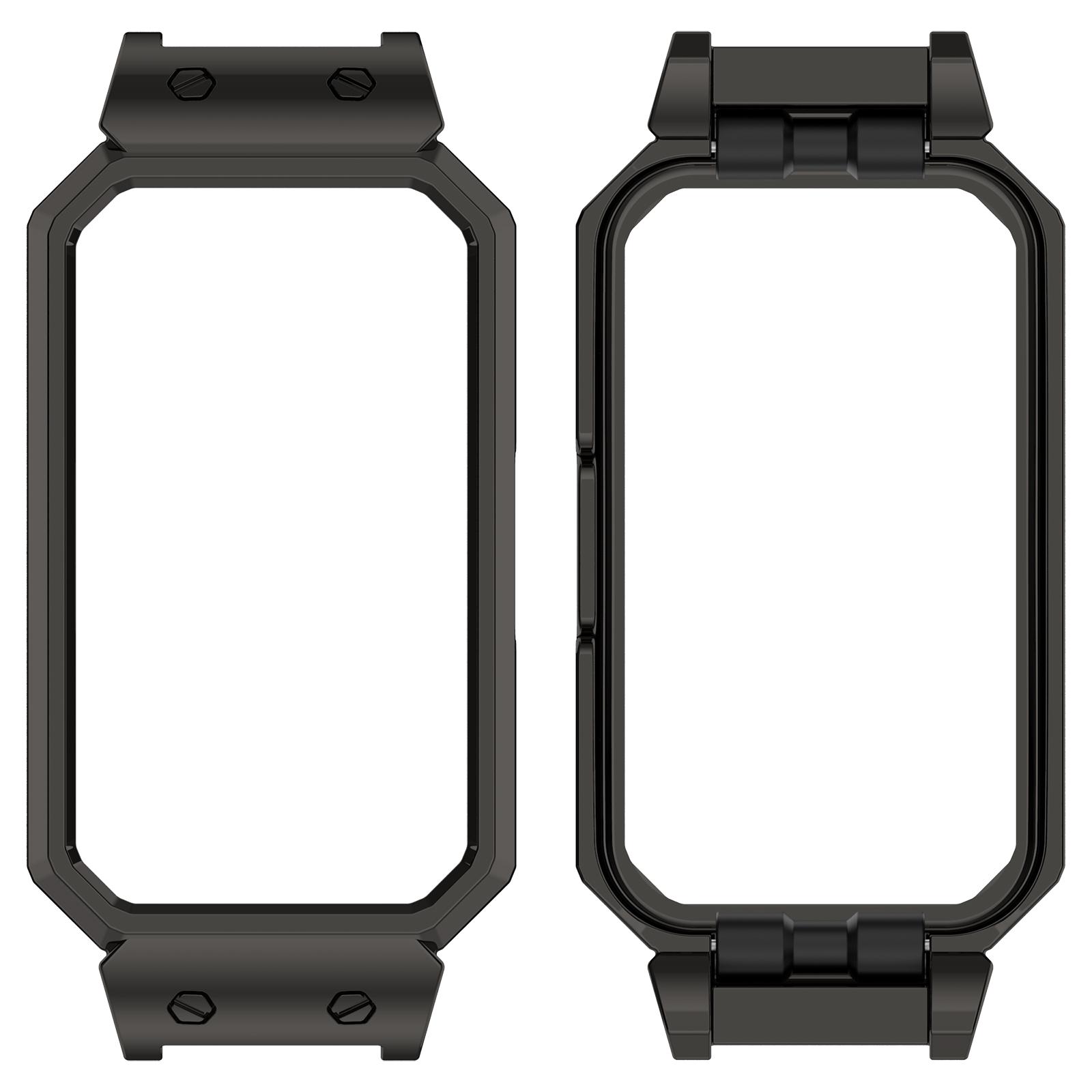 

For Huawei Band 10/9/8 Metal Watch Case Square Shape Protective Cover 12mm Inner A